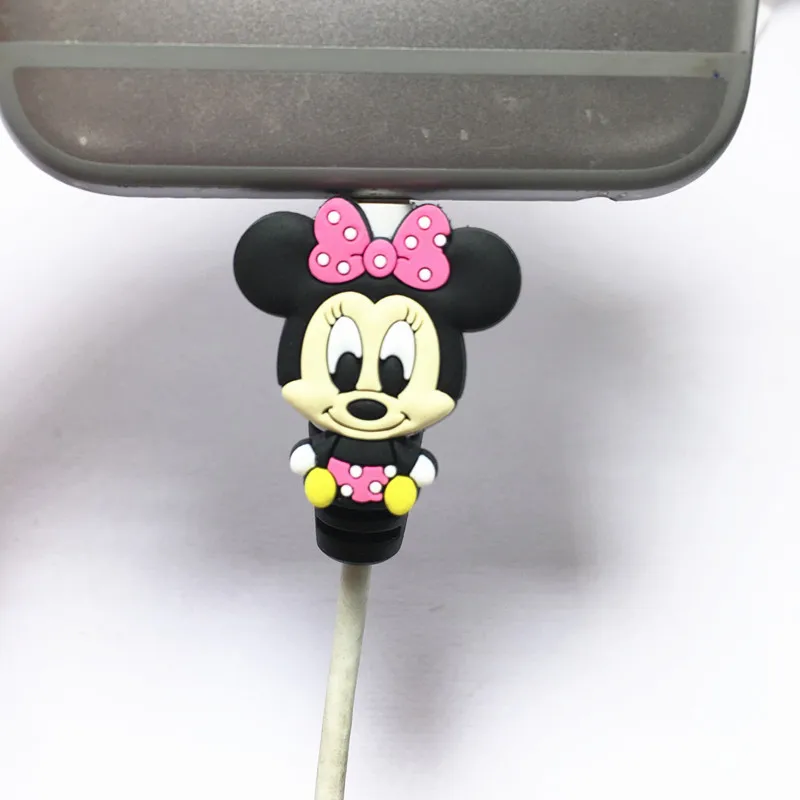 1Pc Disney zabezpieczenie kabla linia danych przewód ochronny przypadku oplot na kable pokrywa USB do telefonu komórkowego ładowania oplot na kable