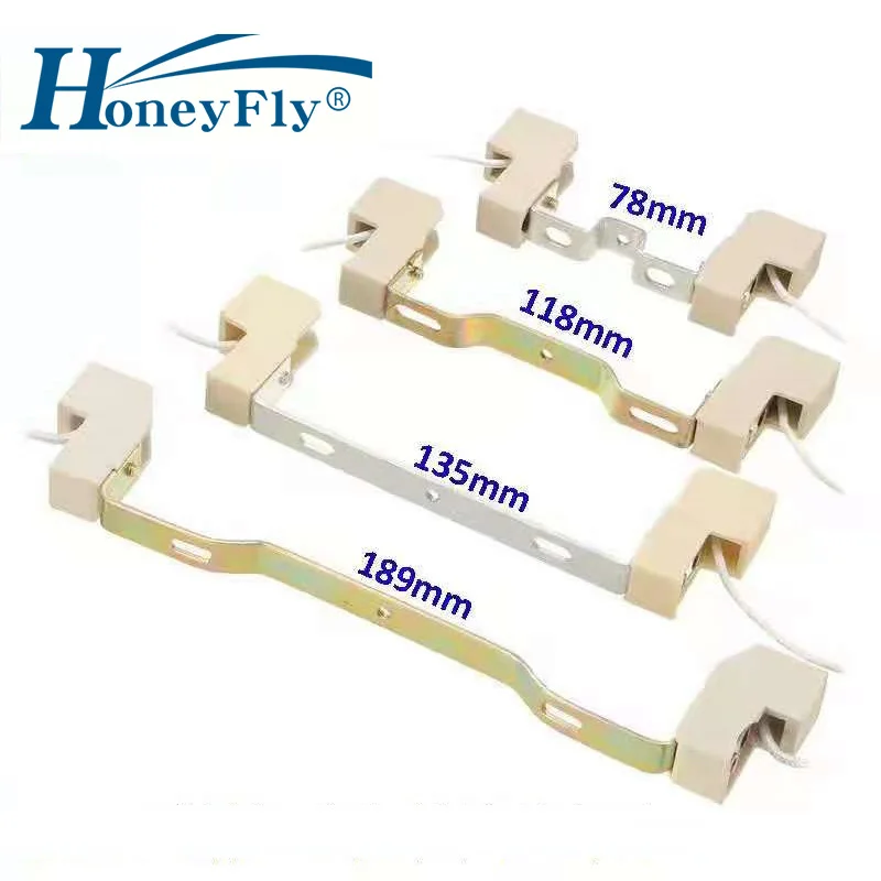 

HoneyFly R7S Lamp Base Ceramic R7s Holder Stent Converter Connector Metal Handle 78mm 118mm 165mm 189mm 135mm Halogen Lamp