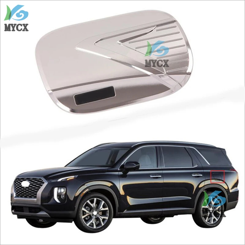 For Hyundai Palisade 2020 1PC ABS chrome Car Oil Fuel Tank Cover Gas Lid Filler Cap ABS Chrome Car Styling Accessories