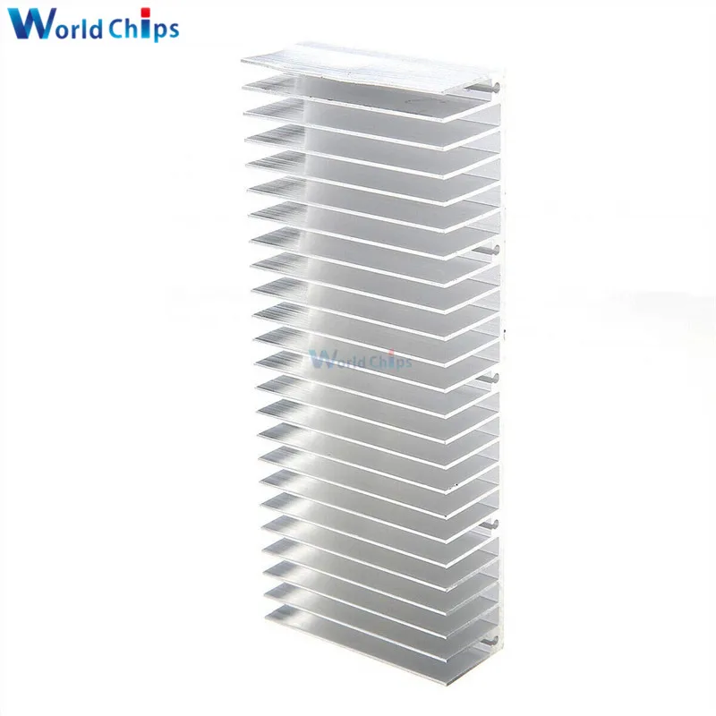 60x150x25mm Silver Aluminum Heatsink Heat Sink for Chip IC LED Electronic Heat Dissipation Cooling Cooler