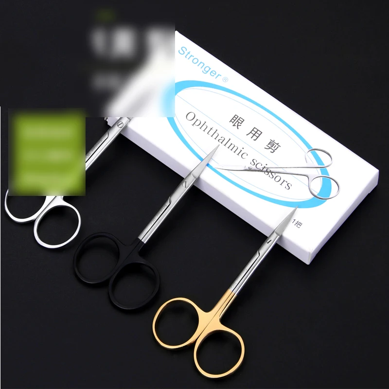 

Stainless Steel Eye Scissors Straight Tip Curved Ripper Double Eyelid Scissors Beauty Equipment Tools