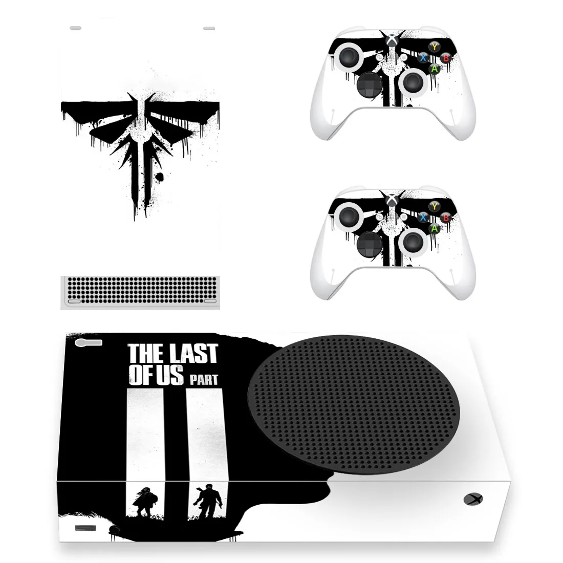 The Last Of Us Style Xbox Series S Skin Sticker for Console & 2 Controllers Decal Vinyl Protective Skins Style 1