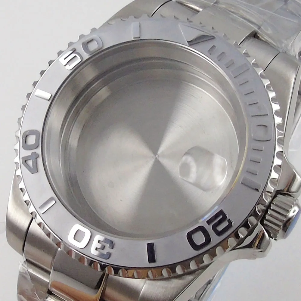 40mm Watch Case Fit NH34 NH35 NH36 NH38 Miyota8215 ETA2836 2824 PT5000 DG2813 20BAR Sapphire Glass 316L Bracelet Ceramic Bezel