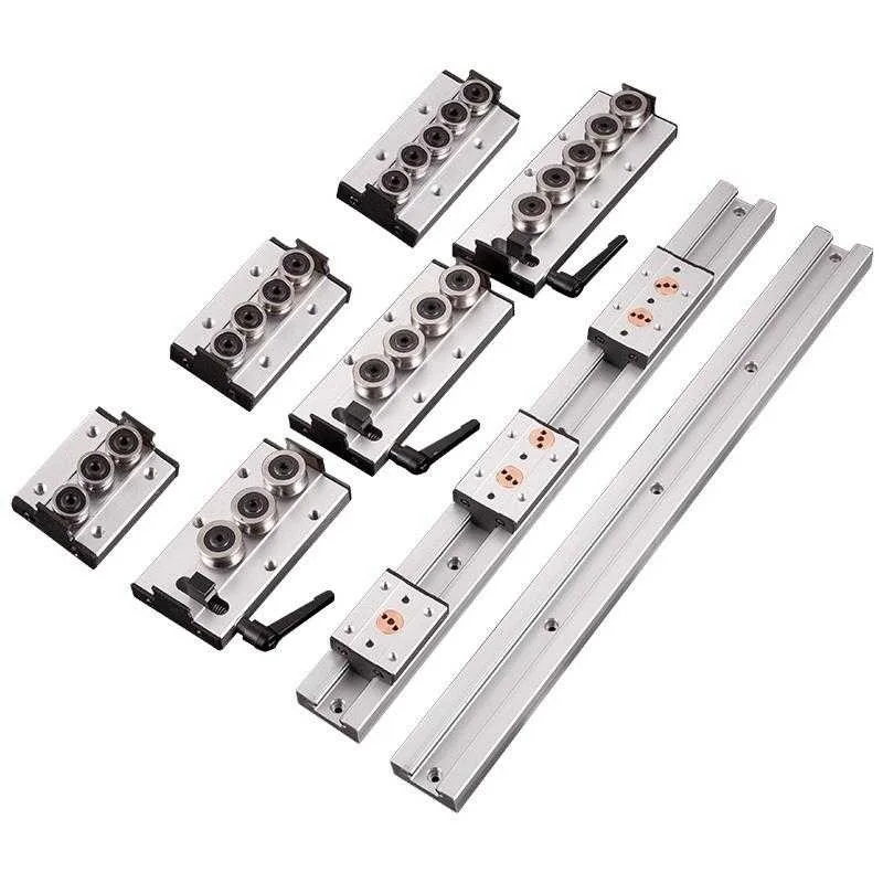 Dual-Axis Guide Rail Linear Rail 1/2PCS SGR10 100-1150mm+High Speed Guider locking Slider SGB10+Lock