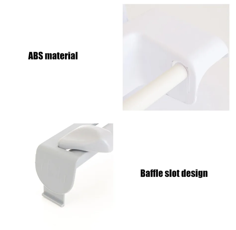 Wand montage Aluminium folie Papier handtuch Sauce Flaschen halter 4 in 1 Frisch halte folie Schneiden multifunktion ale Küche Lagerung – Detail 11