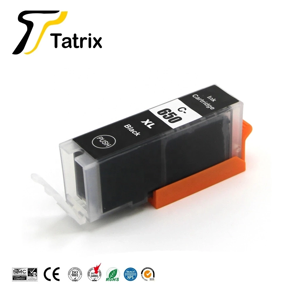 Tatrix PGI-650XL PGI650 CLI-651XL CLI651XL Compatible Printer Ink Cartridge for Canon PIXMA MG5560 MG5660 MG6660