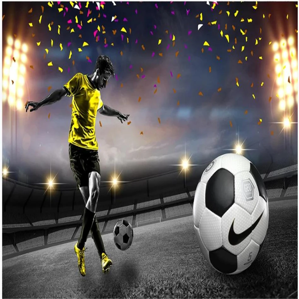 

wallpaper for walls 3 d for living room Football field wallpapers 3D background wall decoration painting