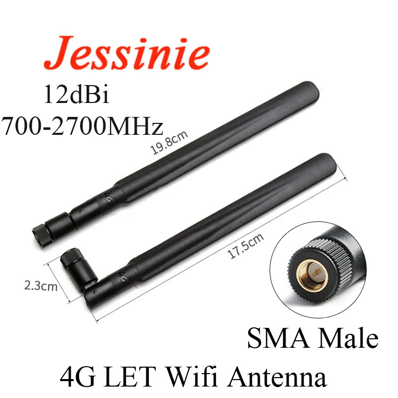 10szt/1szt 4G LET Wifi Antena 12dBi Wysoki zysk SMA Złącze męskie Router dookólny 700-2700MHz Modem dla DUT 3G 4G GSM GPRS