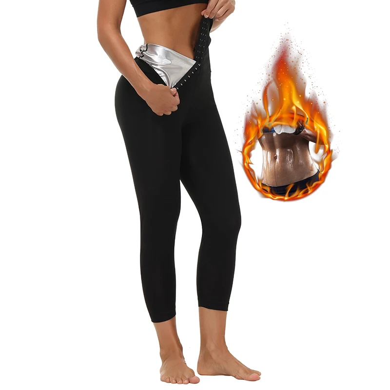 Thermal Underwear for Women Waist Trainer Corset Sweat Sauna Pants Legs Trimmer Workout  Leggings Slimming Girdle Sports Tights