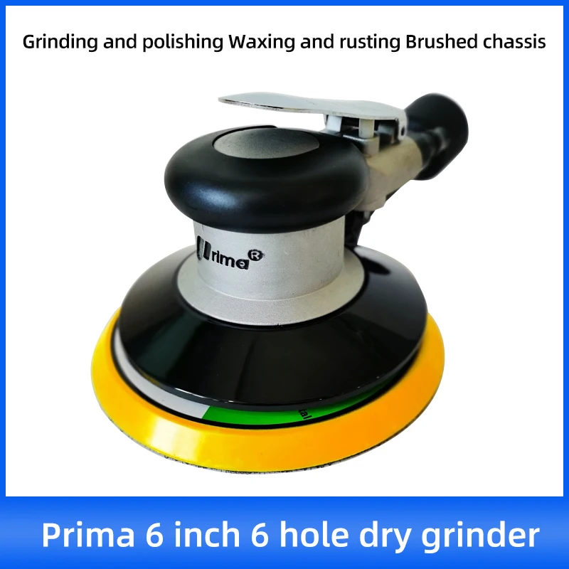 Prima 6 Inch Pneumatic Grinder Car Waxing And Polishing Machine Air Grinder  Dry Grinder  150mm Sandpaper Grinder