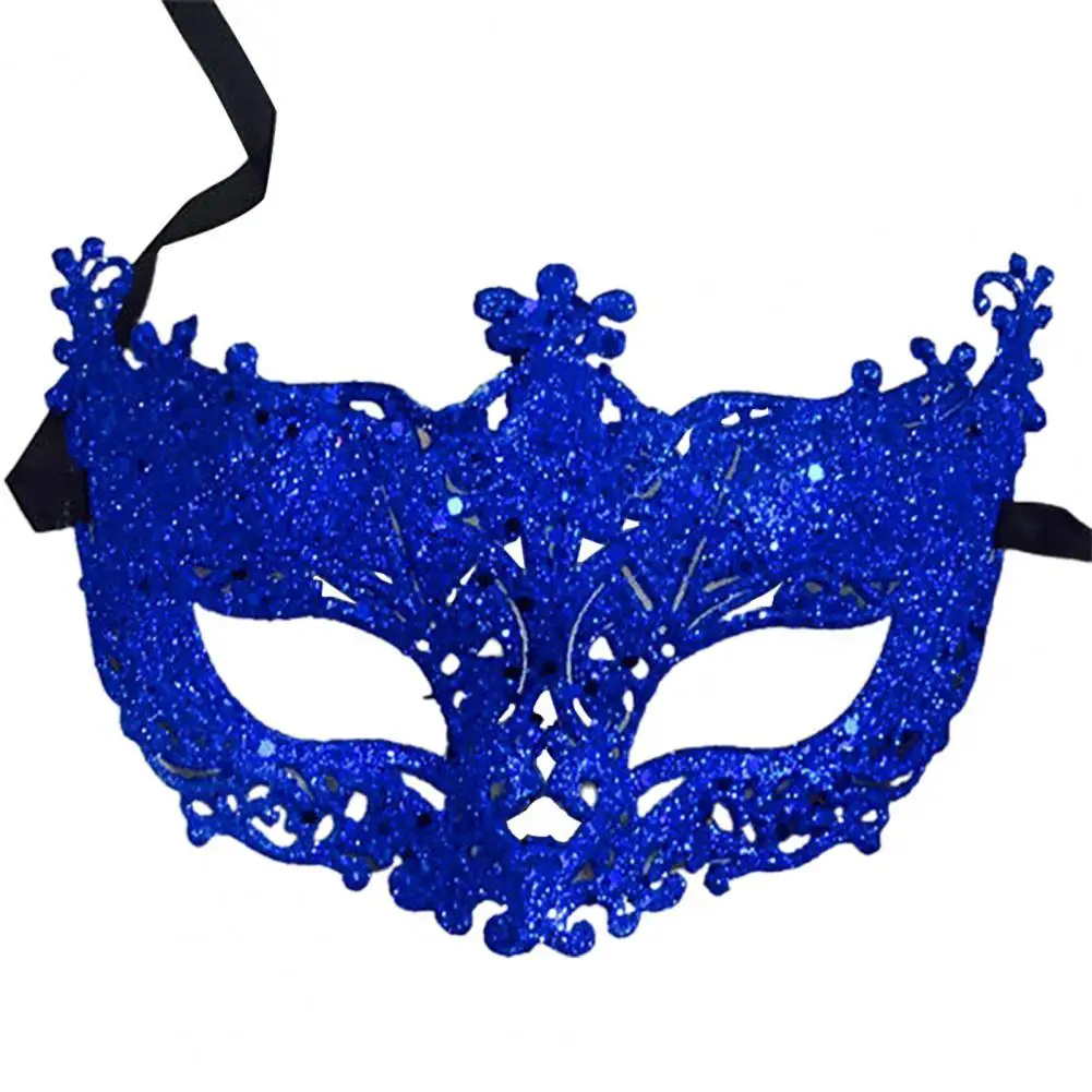 Halloween Women Fashion Cosplay Eye Masks Masquerade Carnival Fancy Mardi Shinny Ribbon Christmas Party Women Face Masks