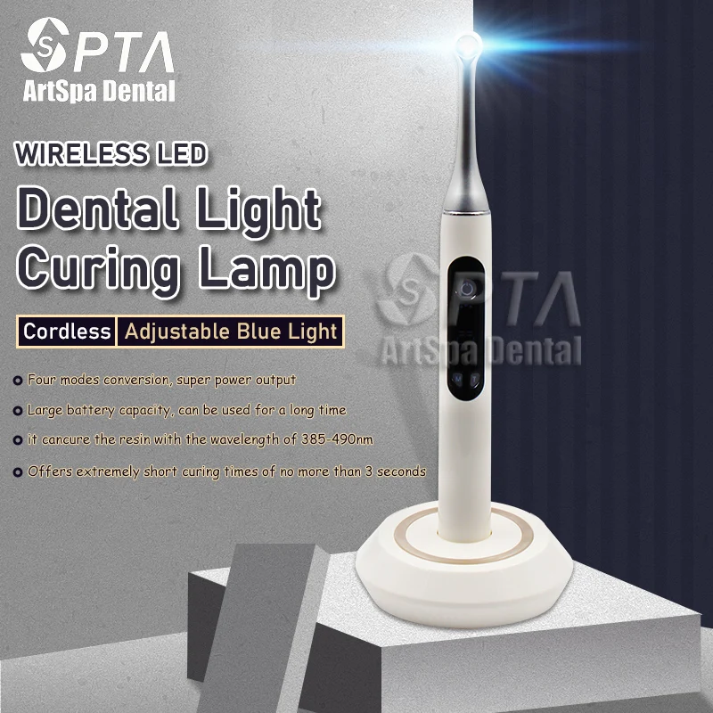 

Dental 1 Second Curing Light Dentist-Approved Wireless LED Lamp With High Output Intensity Composite Multifunctional Odontologia