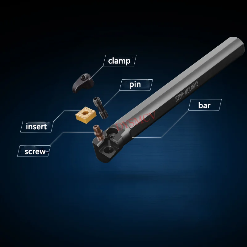 1pc S20R-MCLNL12 S20R-MCLNR12 95 Grad Interne Drehen Werkzeug Halter CNC Drehmaschine Bohren Bar Cutter Werkzeug für Cnmg Einsätze