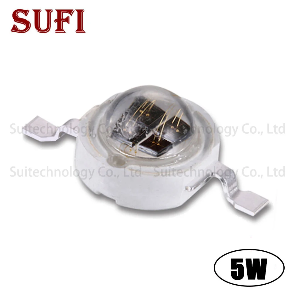 High Power LED Bead IR integrated 680nm 730nm 770nm 880nm 940nm 5W Emitter 4 chips Light Lamp Diode for Night Vision Camera