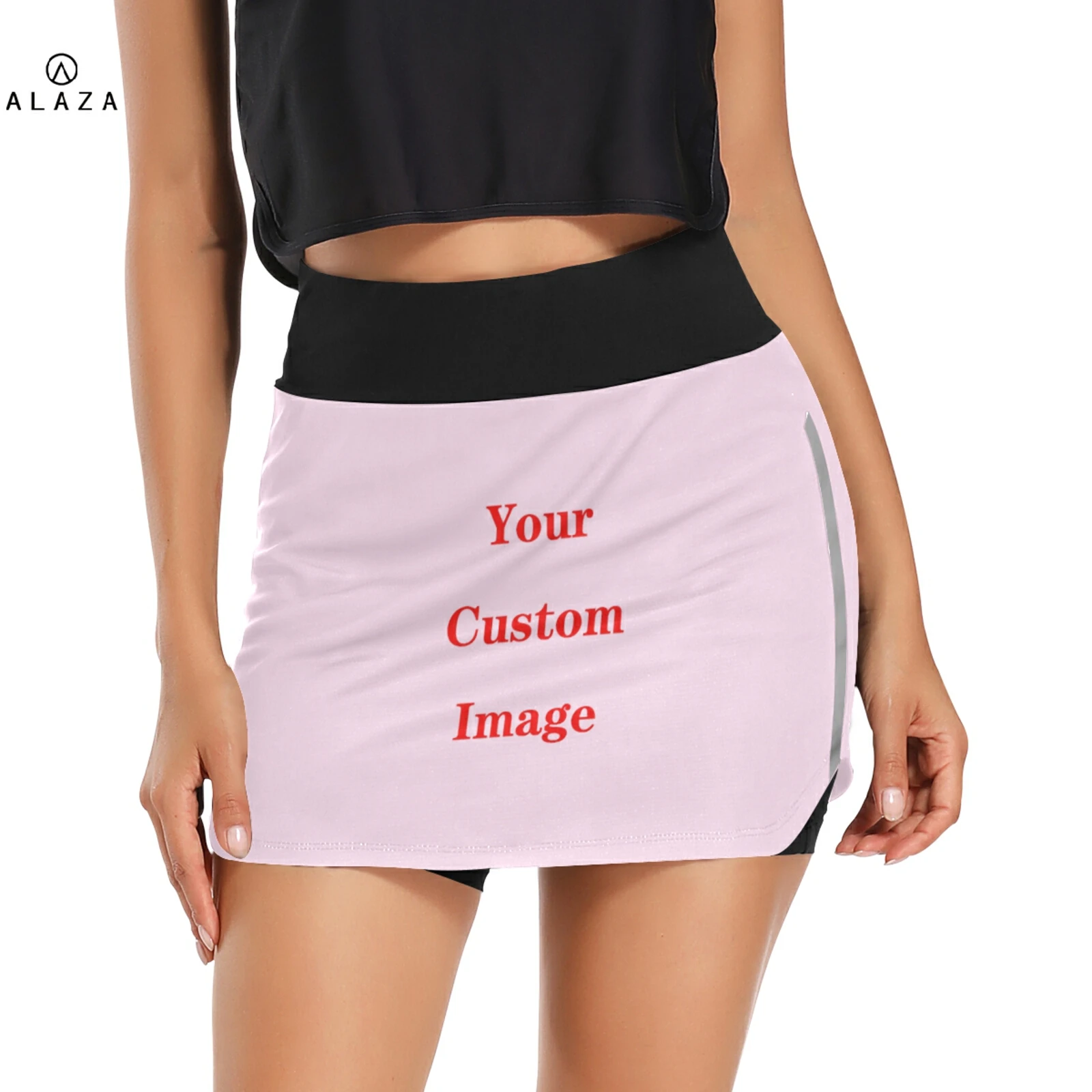 

Custom Anti Exposure Tennis Skirts Fitness Running Skort Women Quick Drying Sport Skirt Pocket High Waist Gym Yoga Skirt Gymwear