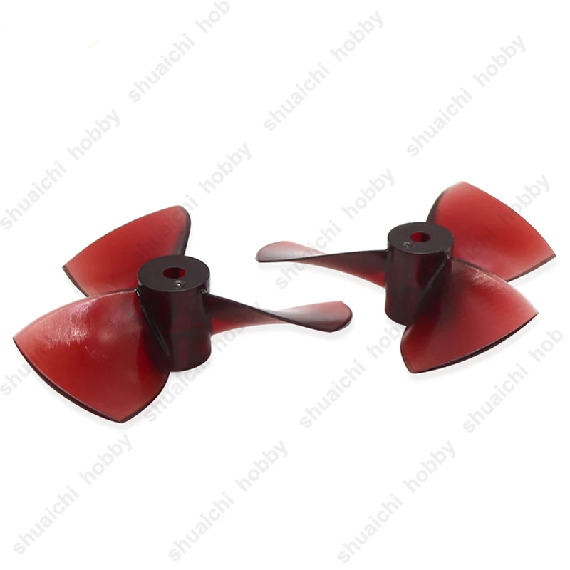 1Pair Dia 80mm 3 Blade Propeller PC High Strength Positive Negative Large Thrust Prop for DIY Model Ship ROV Underwater Thruster