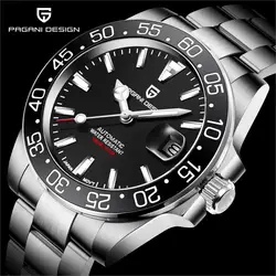 PAGANI DESIGN New Men Automatic Watch Sapphire Luxury Mechanical Wristwatch Stainless Steel Waterproof Watch Reloj  Masculino