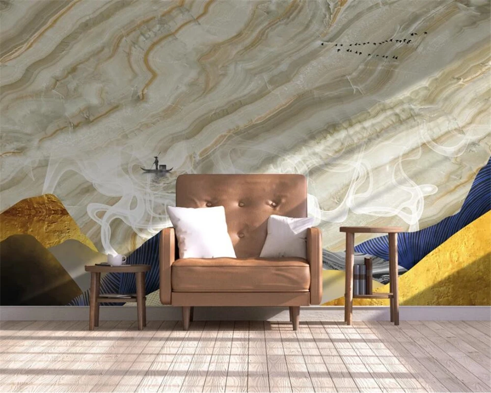 

beibehang Custom modern marble pattern abstract ink new living room background wallpaper papel de parede wall papers home decor