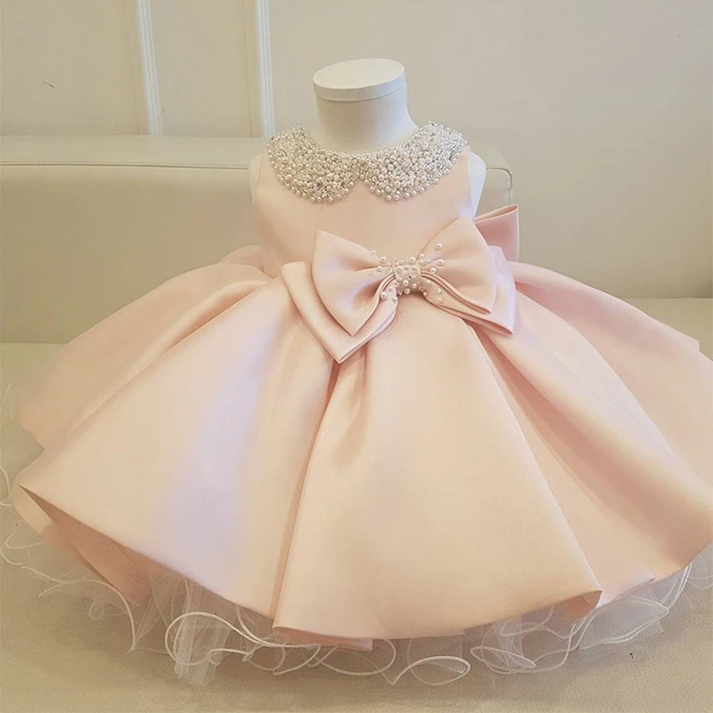 

0-24M Newborn Chlid Clothes Ball Gown 1st Birthday Dress For Baby Girl Ceremony Princess Dress Elegant Party And Wedding Dresses