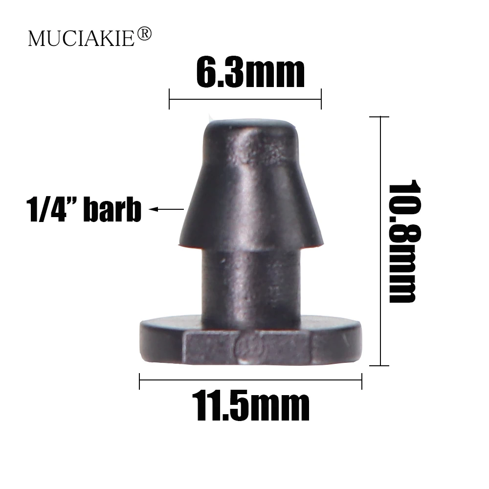 MUCIAKIE 50-4000PCS 4/7mm Hose End Plug 1/4'' Micro Tubing Water Stop Garden Irrigation Stopper Hose End Connectors