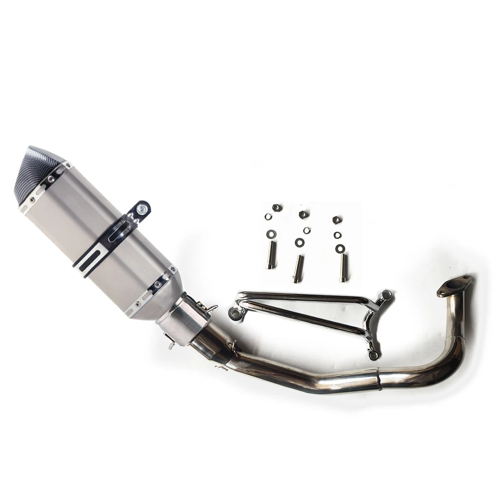 Slip On For SUZUKI ADDRESS V125S V125 GALLERY Exhaust Motorcycle Performance V125 Steel Tube Muffler Escape