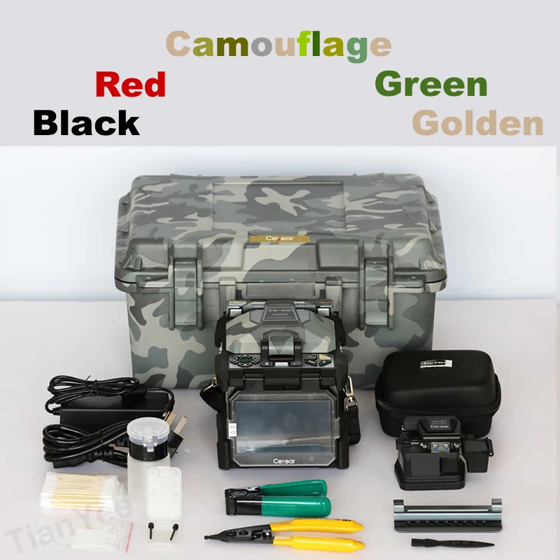 High Precision CeYear 81A Military Grade Real 6-Motors Optical Fiber Fusion Splicer 5-colors options tool Express Free