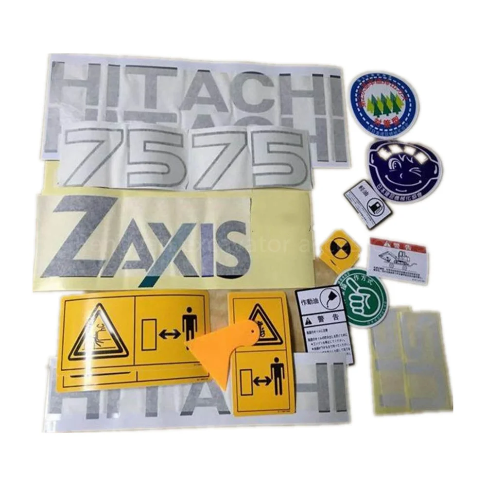 

Car sticker Warning stickers for Hitachi ZAX70-5G 75US 135US 225US 135UR 128 138UR 55UR vehicle stickers body stickers excavator