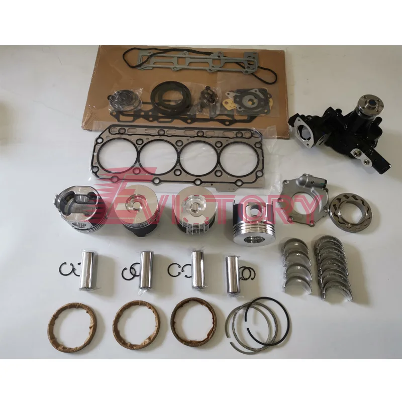 

For YANMAR 4TNV84T S4D84 S4D84E overhaul rebuild kit + valve water oil pump conrod