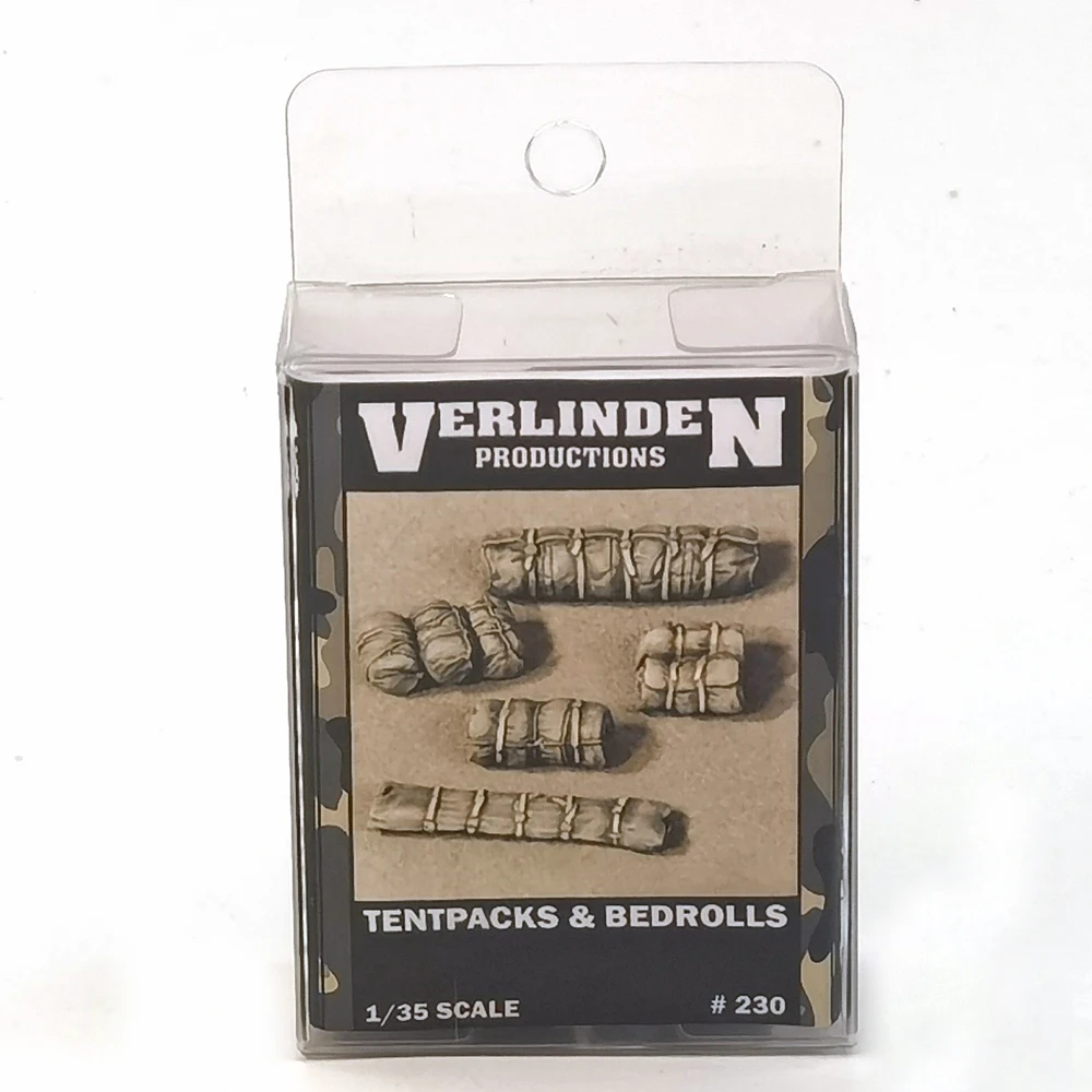 Набор аксессуаров из смолы весом 1/35 tentpack & Bedrolls, несобранный Неокрашенный верлип #230