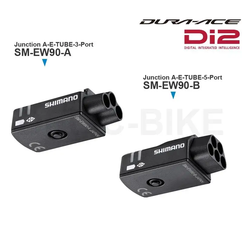 SHIMANO SM-EW90-Junction A -E-TUBE - Under Stem Mount - 3/5-Port for DURA-ACE 9070 connects with E-TUBE wires from DI2 shifters