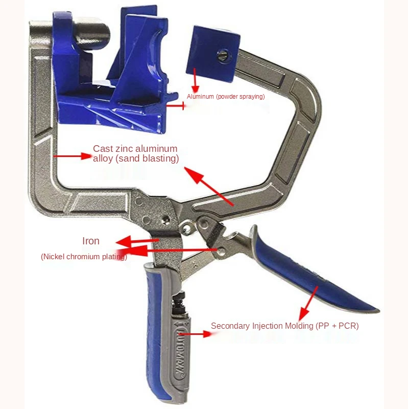 90 degree tool right angle clamp fixed right angle woodworking tool photo frame right angle clamp hole punch