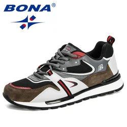 BONA-Chaussures de sport en cuir pour homme, baskets de course, tennis, marche, ChimFitness, nouveaux créateurs