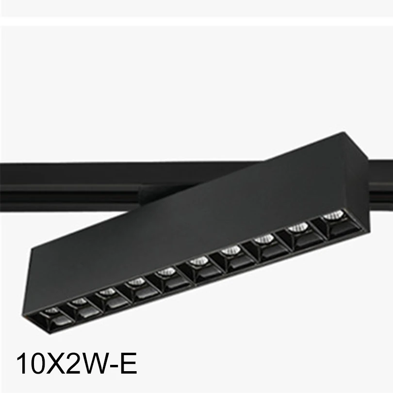 Lampu LED langit-langit aluminium 20W, lampu langit-langit, lampu toko rumah, lampu sorot Linear LED 110V 220V, lampu LED bisa diredupkan isi 1 buah