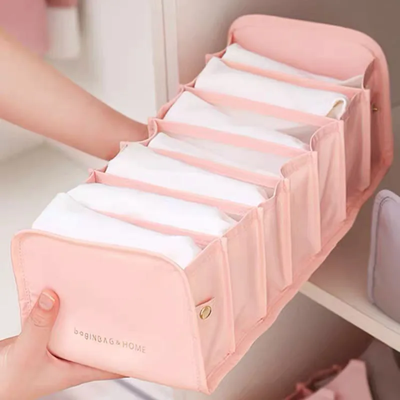 Foldable Underwear Storage Socks Organizer Box Rangement Tiroir Bra Organizer Opbergbox Drawer Dividers Organizador Closet