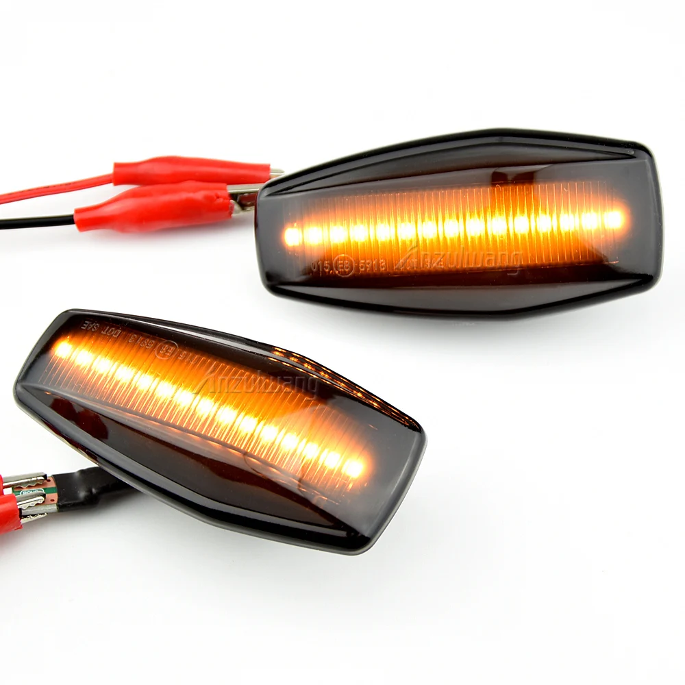 LED ديناميكية بدوره مصباح إشارة الجانب ماركر مصباح مكرر أضواء الإشارة لشركة هيونداي إلنترا جيتز سوناتا XG تيراكان توكسون كيا