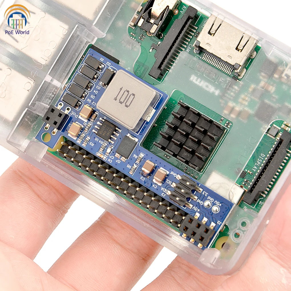 thser102a: Una Solución de Alimentación por Ethernet para Raspberry Pi 4, 3B+ y 3B