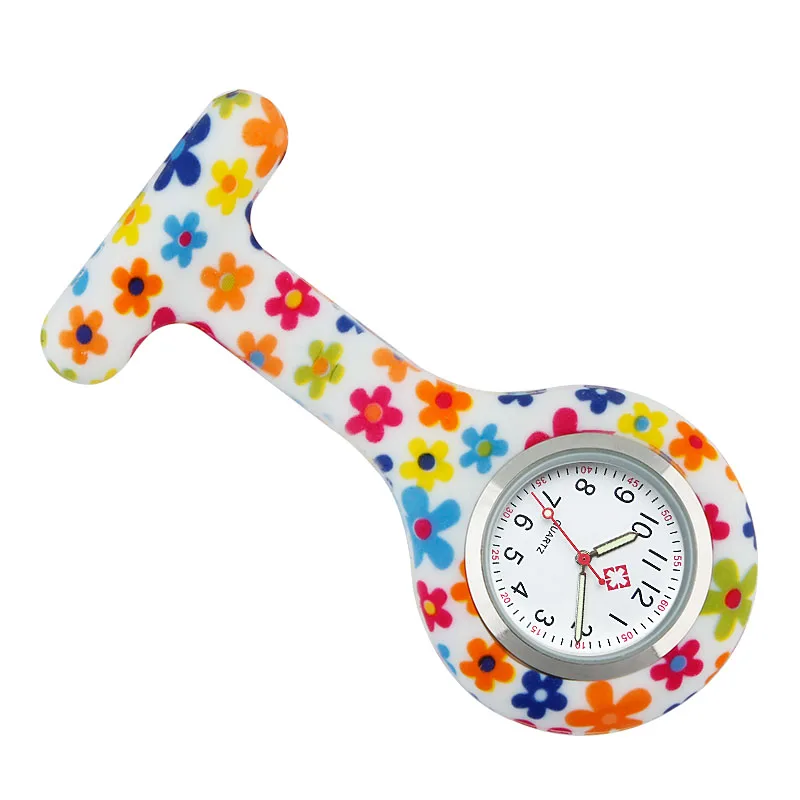 Verpleegster Horloge Verpleging Materiaal Gift Accessoire Siliconen Broche Fob Pocket Klok Arts Ziekenhuis Medische Hanger Clip Dropshipping