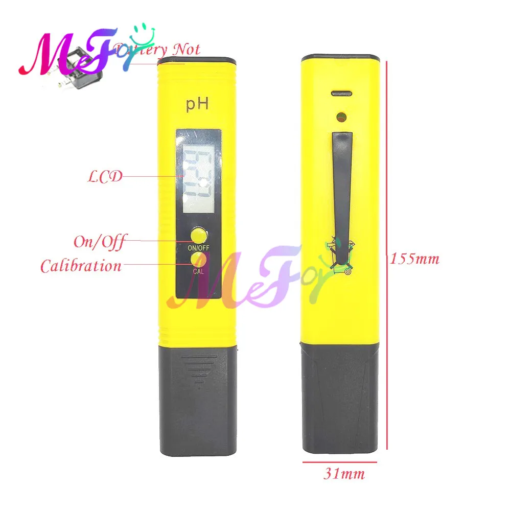 Digital LCD PH Meter Pen of Tester Accuracy 0.01 PH Aquarium Pool Water Wine Urine Automatic Calibration