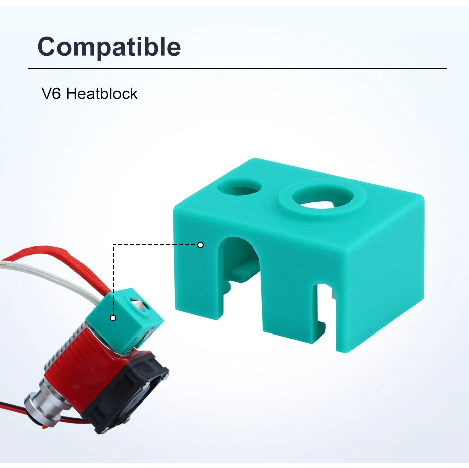 Trianglelab ® Hochtemperaturbeständige V6-Silikonsocken, maximal 320 °C ℃ für V6 HOTEND DDB Matrix Extruder – Detail 3