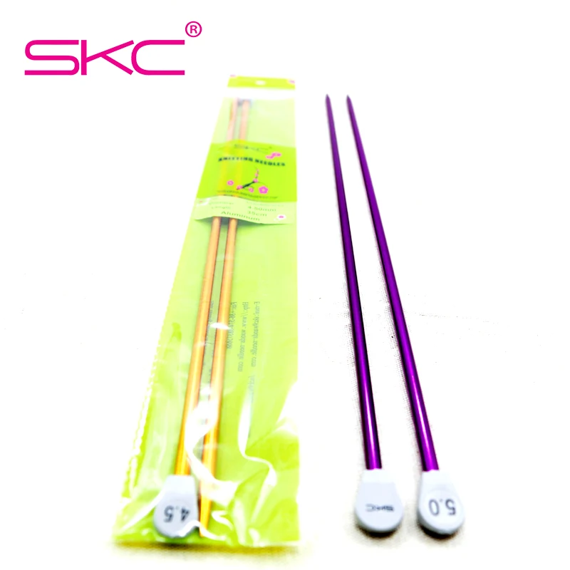 SKC 35cm Knitting Needles 30pcs/set Aluminum Straight Knitting Needles Crochet Hooks High Quality Single Head Knitting Needles