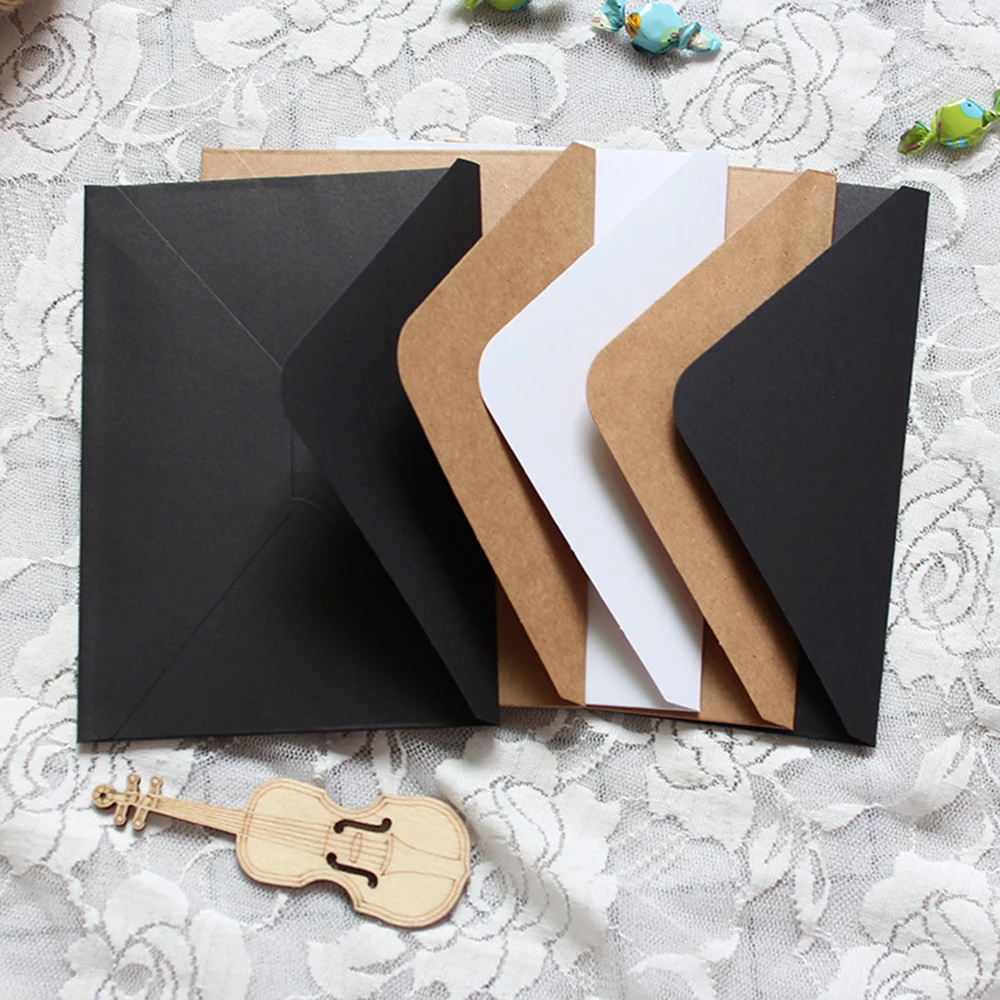 30pcs Classical Kraft Blank Paper Envelopes Wedding Invitation Business Envelope Gift Letter Supplies 16*11cm