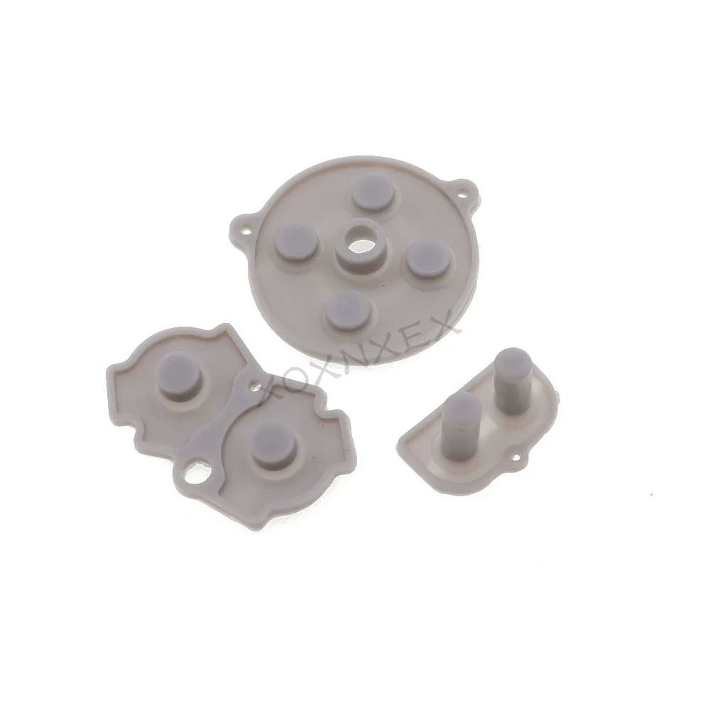 1 مجموعة أزرار موصلة مطاطية وسادة B D لـ GameBoy Classic GB GBA GBC GBP GBA SP سيليكون بدء اختيار أجزاء إصلاح لوحة المفاتيح