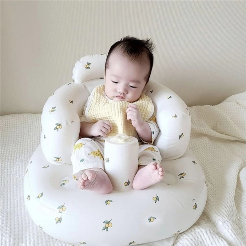 Multifunctional Baby PVC Inflatable Seat Inflatable Bathroom Sofa Learning Eating Dinner Chair Bathing Stool