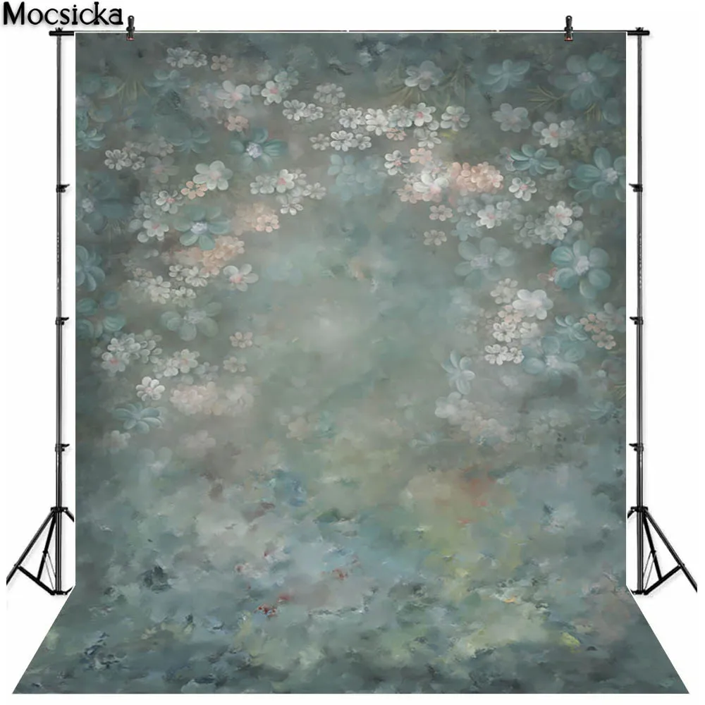 Telón de fondo de fotografía de flores Vintage para recién nacidos, retrato artístico de maternidad para sesión fotográfica, utilería para estudio fotográfico