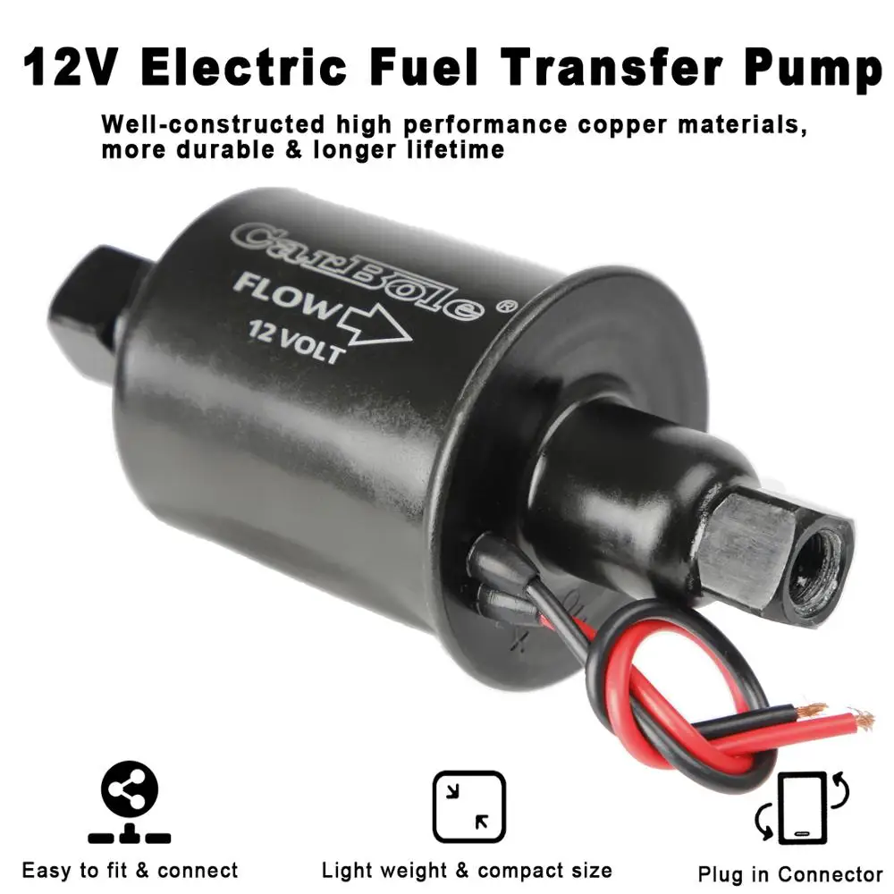 12V  Electric Fuel Pump Low Pressure Universal 5-9 Psi Electric Petrol Pump Diesel Oil Pump