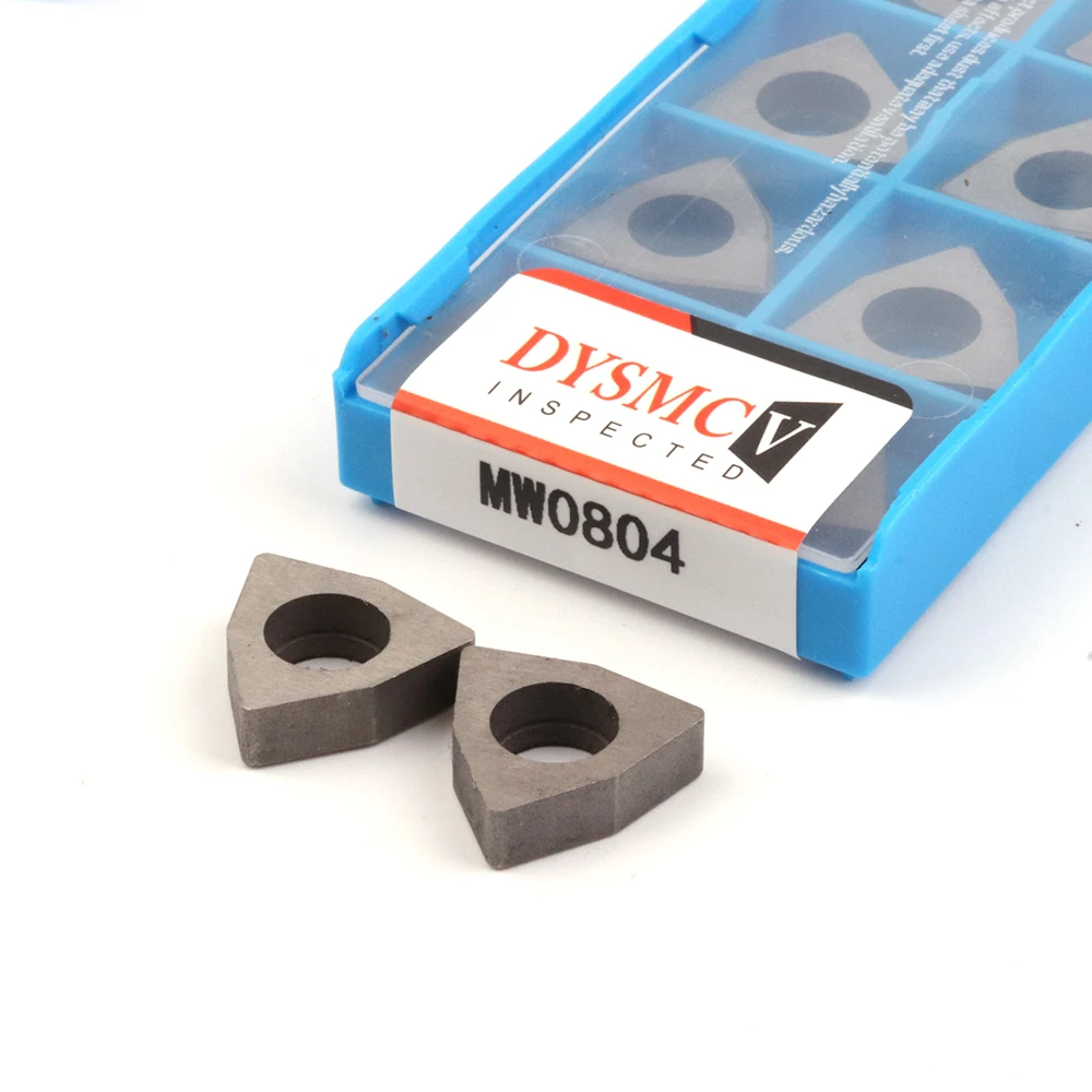 10 pcs  MW0603 MW0804 BW0803 adapter carbide inserts, gaskets, lathe parts, carbide gaskets for turning tools, advanced