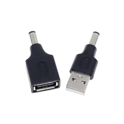 USB A To 5.5*2.1mm DC Jack Adapter Connector for Router Mini Fan Speaker DC 5.5x2.1mm Male to USB Power Plug Converter