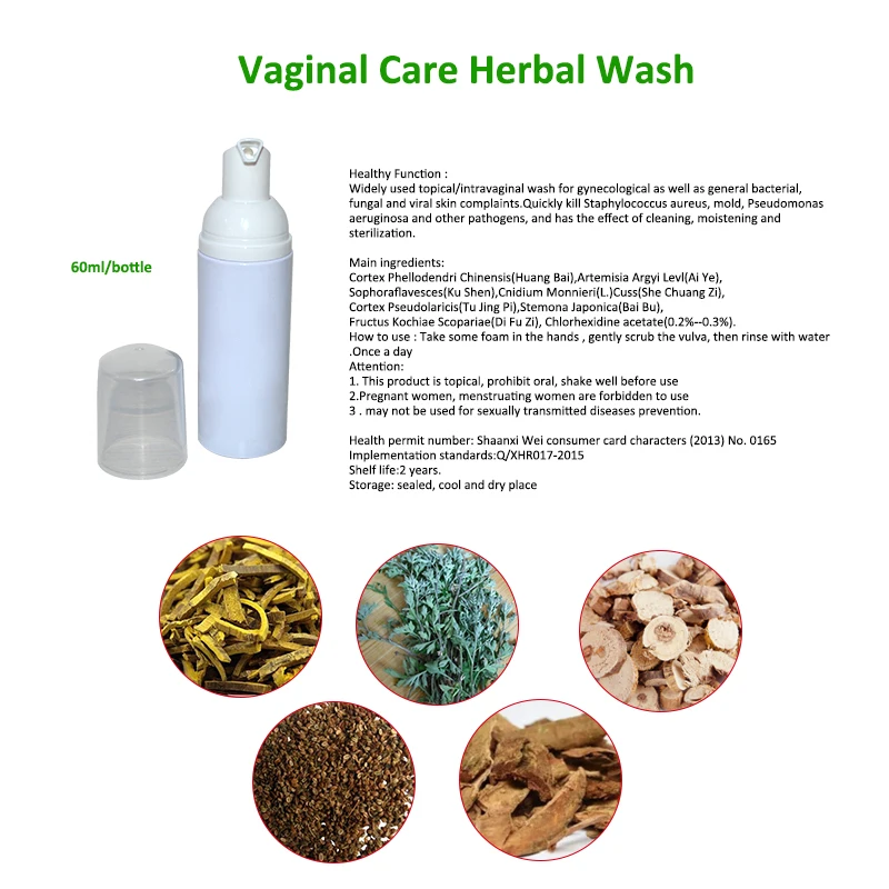 5 Packs Vaginal Care Herbal Wash For Itching Inflammation Odor Remover Yoni Cleasing Foam Wash Female Health Care Anti Bacterial