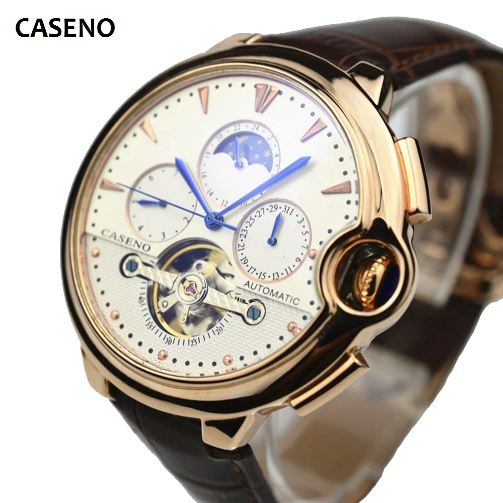 Mechanical Wristwatches Men Automatic Stainless Steel Watch Top Brand Luxury Watches Mens Sport Reloj de hombres CASENO New 2020