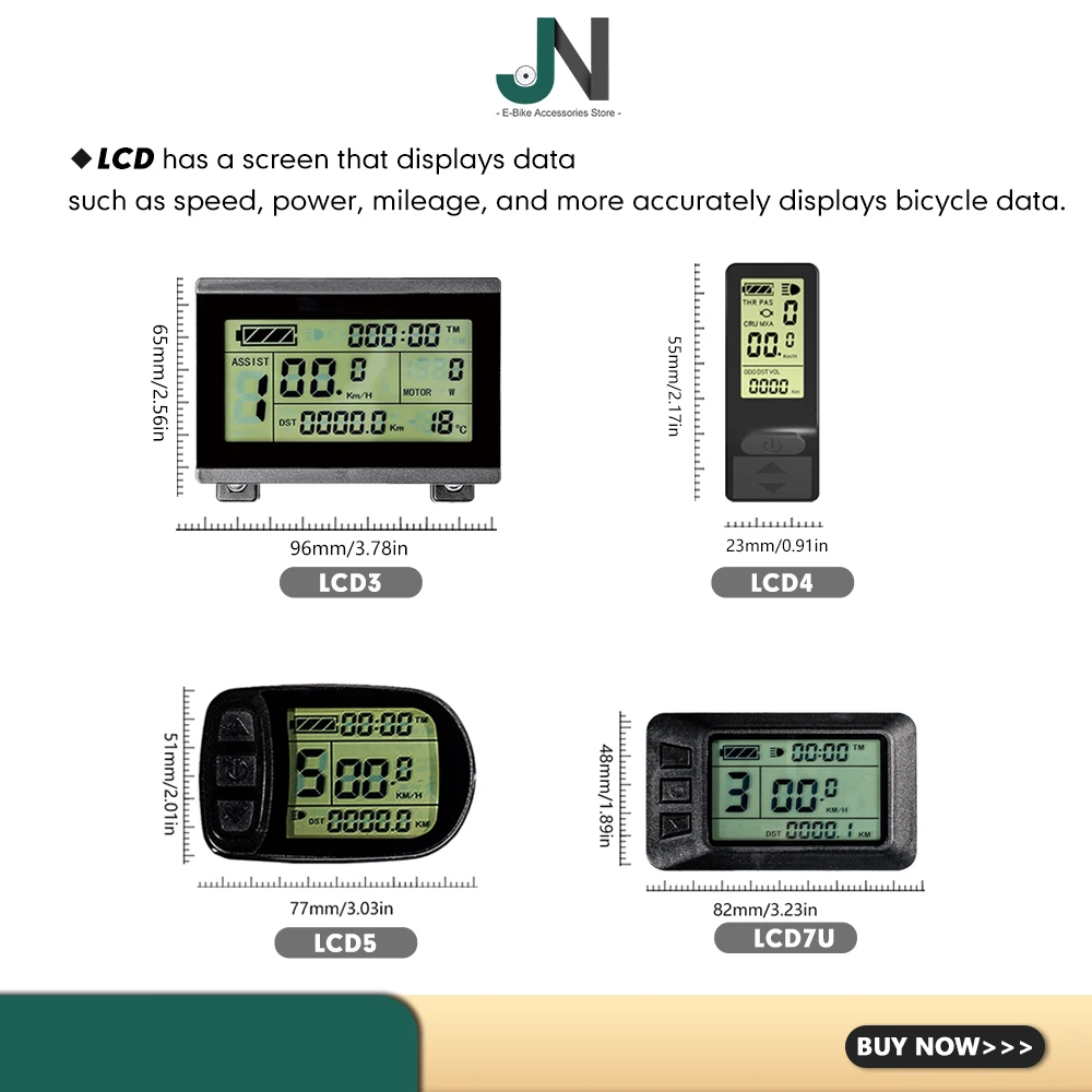 Ebike KT LCD LED Display Waterproof SM Plug 24V36V48V72V LCD3 LCD4 LCD5 LCD7 LCD8H LCD9 LED880 LED900S for Electric Bicycle Kit